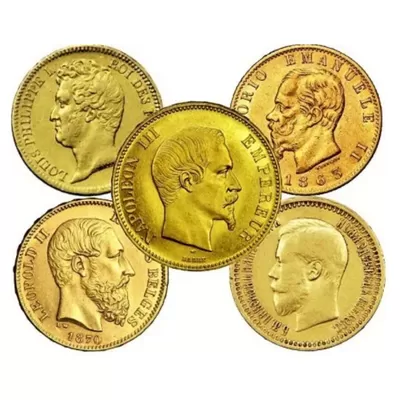 Collection pièces d'or (francs)